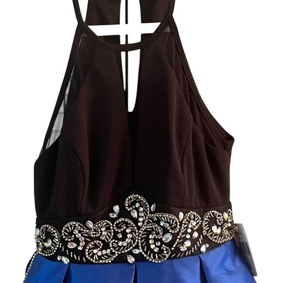 Elegant Black and Blue Junior’s Dress, Size 1/2, NWT - Picture 4 of 13